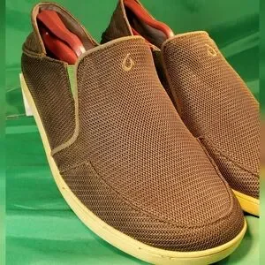 OluKai | Shoes | Olukai Nohea Mesh Brown Slipon Shoes Mens  display picture 1